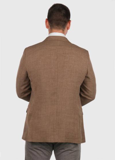 Tony brūna vīriešu žakete ar vilnu - back