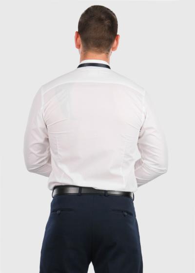 Farman balts pieguļošais krekls - back