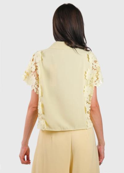 Simran blūze ar mežģīnēm - back