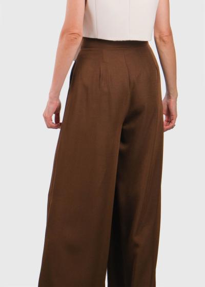 Saya brūnas platas bikses - back