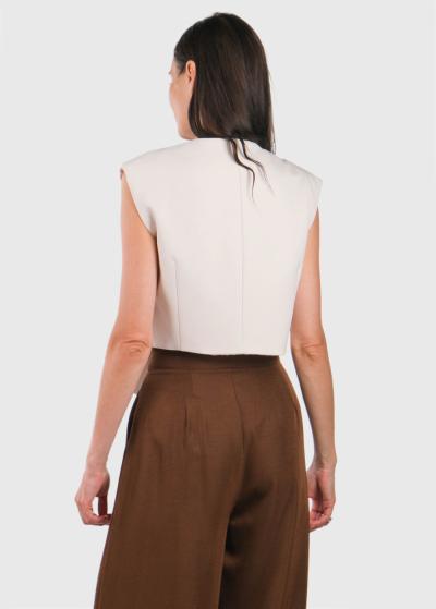 Sofia bēša sieviešu veste - back