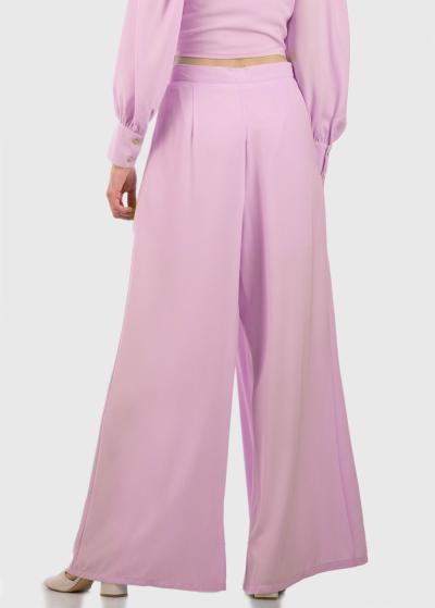 Yliana rozā platas bikses - back