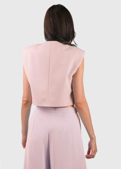 Sofia rozā sieviešu veste - back