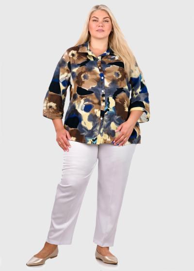 Serefina Lielo izmēru blūze ar pogām - back