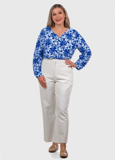 Shyama Lielo izmēru zila blūze  - back