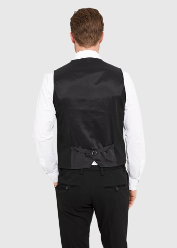 Cirillo melna vīriešu klasiska veste - back