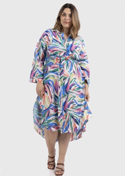 Sania Lielo izmēru kleita ar pogām - back