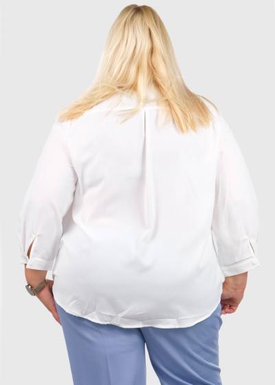 Alina Lielo izmēru balta blūze - back