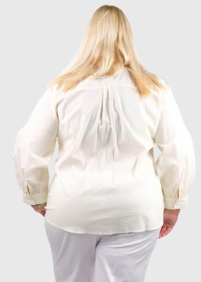 Anaya Lielo izmēru bēšs krekls ar izšuvumu  - back