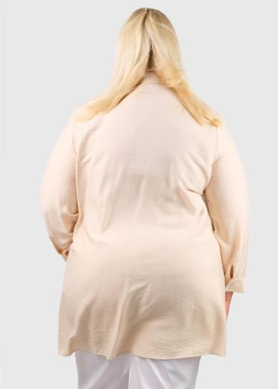 Tillen Lielo izmēru bēša blūze ar izšuvumu  - back