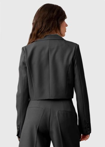 Athena melna saīsināta žakete - back