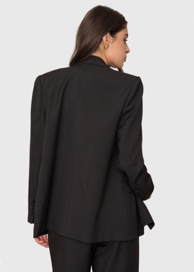 Toriana melna sieviešu žakete - back