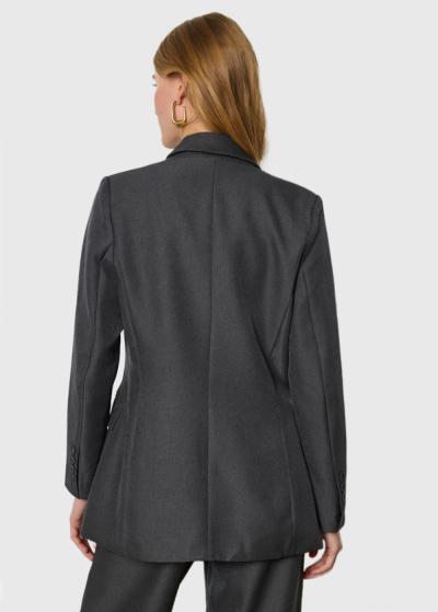 Clelia pelēka sieviešu žakete ar pogām - back
