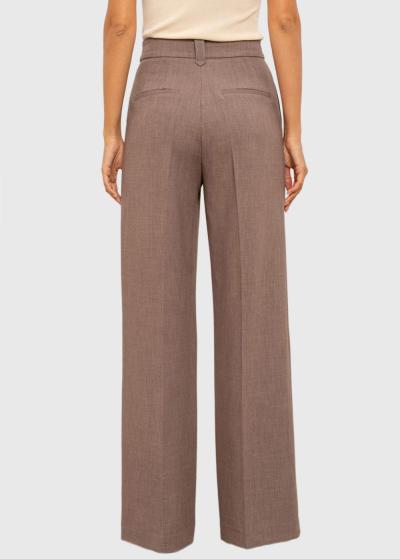 Selena brūnas platas bikses - back