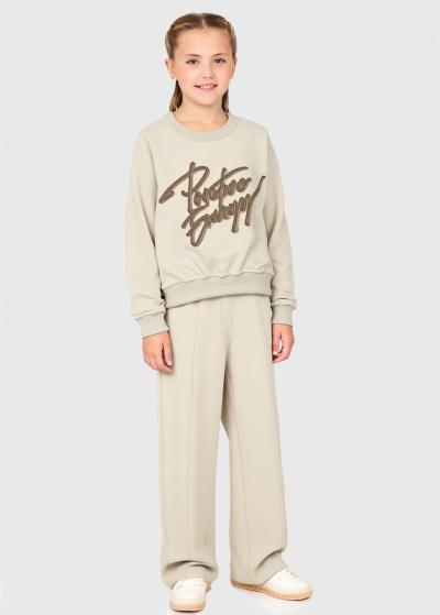 Selcan bēšs sporta kostīms ar uzrakstiem  - back