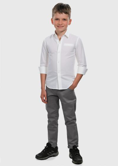 Lionel balts krekls ar garām piedurknēm - back