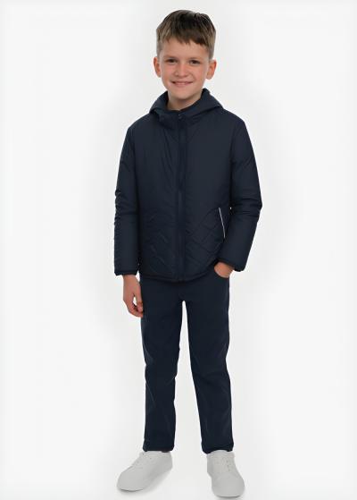 Slevin tumši zila divpusēja jaka - back