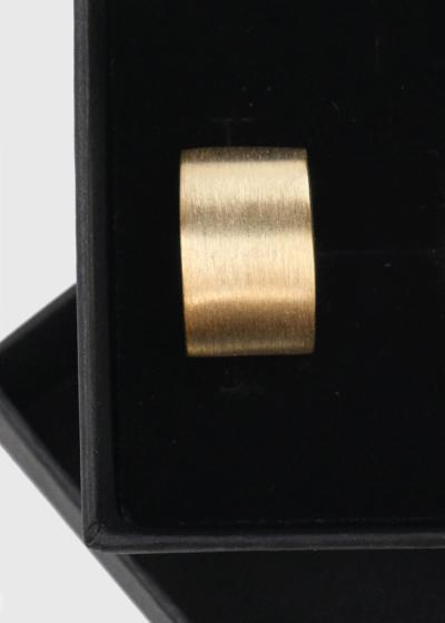 Zelta taisnstūrainas aproču pogas - back