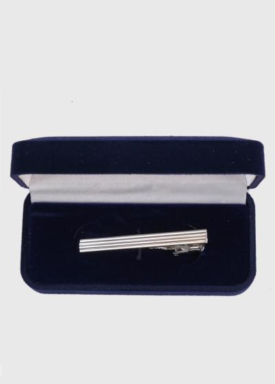 Sudraba krāsas kaklasaites saspraude - back