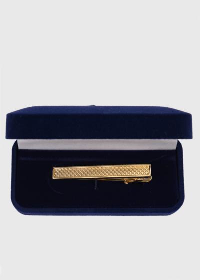 Zelta krāsas kaklasaites saspraude - back