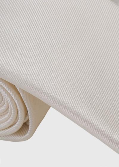 Balta vīriešu kaklasaite - back