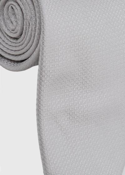 Pelēka vīriešu kaklasaite - back