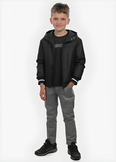 Rai melna jaka ar kapuci - back