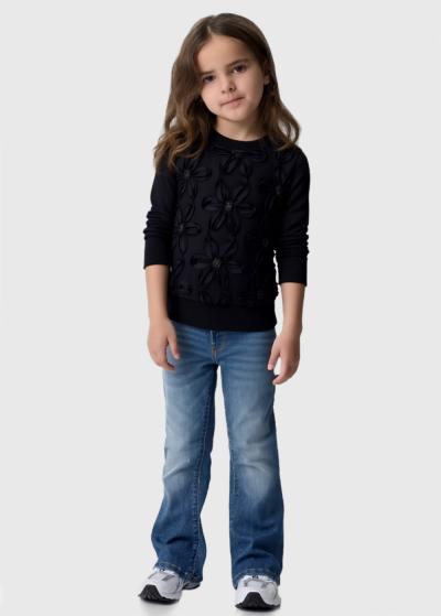 Rossana melns džemperis ar aplikāciju - back