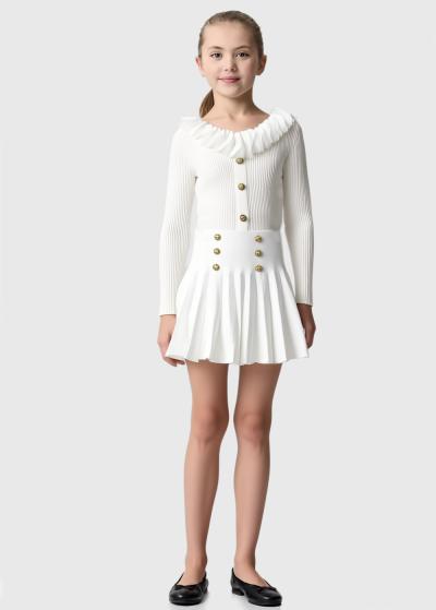 Romina balti svārki  - back