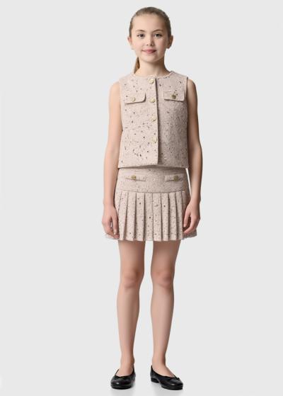 Ranita rozā kostīms ar pogām - back