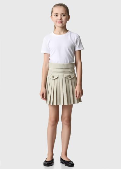 Rika bēši gofrēti svārki  - back