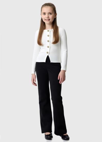 Rodica balta žakete ar pogām - back