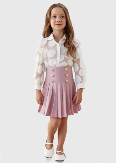 Romina rozā svārki  - back