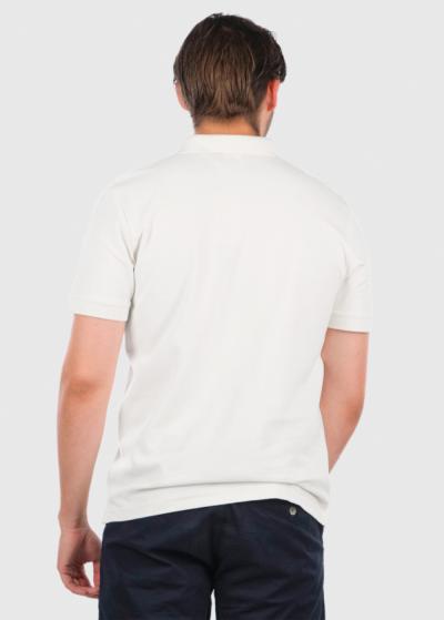 Aleman balts polo krekls - back