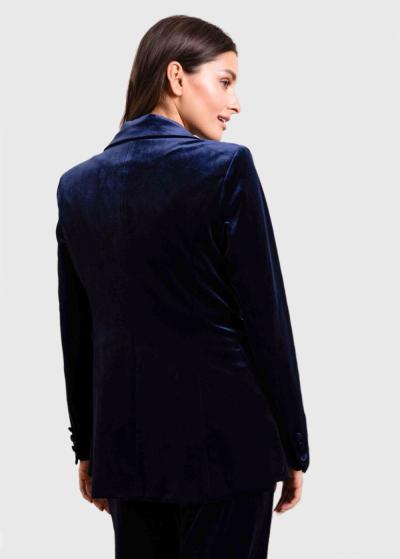 Nala Lielo Izmēru tumši zila sieviešu žakete - back