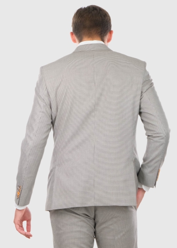 Ermacora bēšs pieguļošais uzvalks - back