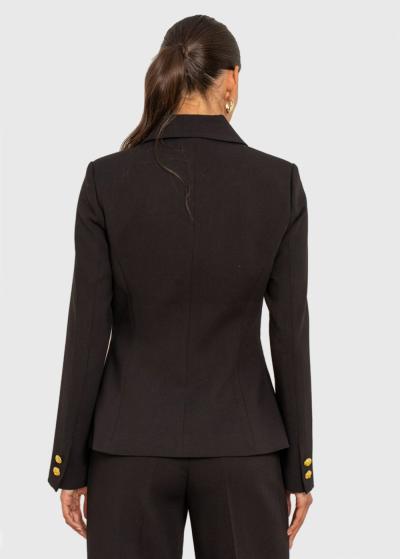 Noa melna žakete ar pogām - back