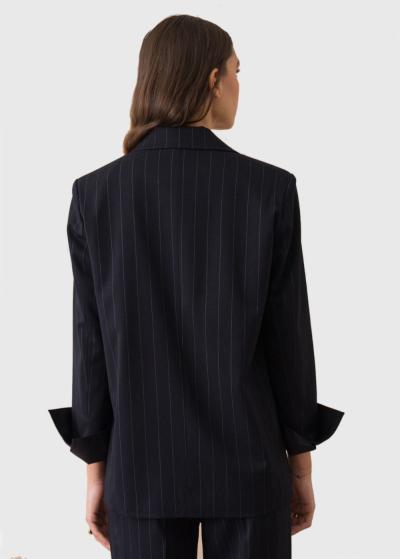 Aira tumši zila strīpaina žakete - back