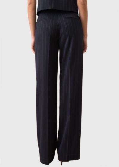 Aira tumši zilas strīpainas bikses - back