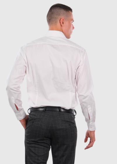 Slim Fit balts vīriešu krekls - back