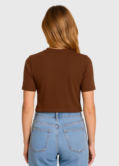 Tilla brūns sieviešu t-krekls - back