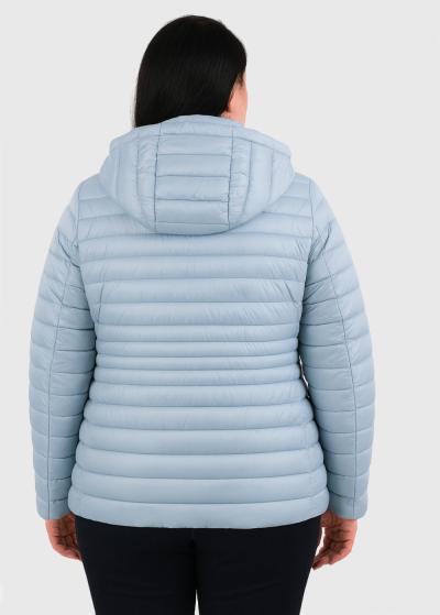 Zelda Lielo izmēru gaiši zila jaka ar kapuci  - back