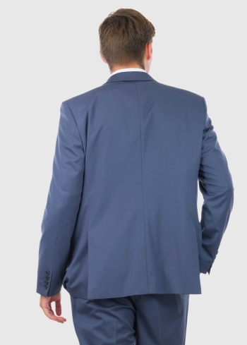 Emanuele zils klasisks uzvalks ar vilnu - back