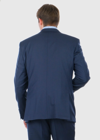 Folco tumši zils klasisks uzvalks ar vilnu - back