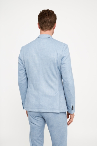 Fiorenzo gaiši zila vīriešu žakete - back