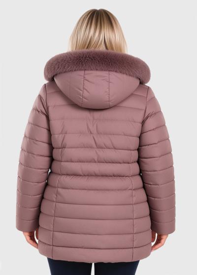 Lydia Lielo izmēru rozā īsa jaka - back