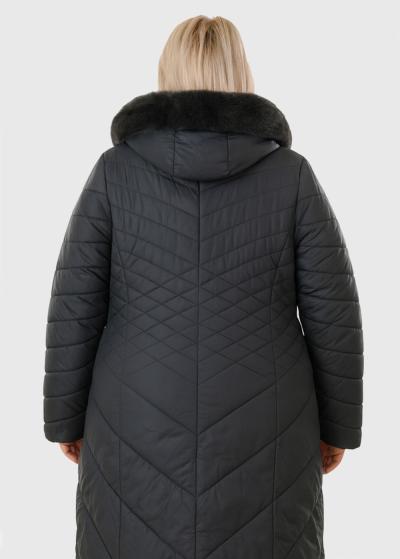 Liena Lielo izmēru pelēka sieviešu jaka - back