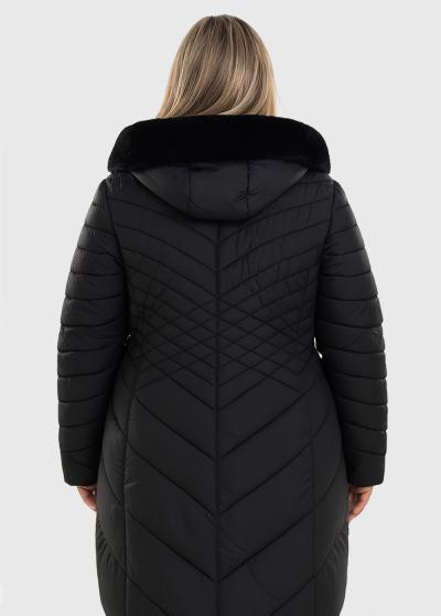 Liena Lielo izmēru melna sieviešu jaka - back