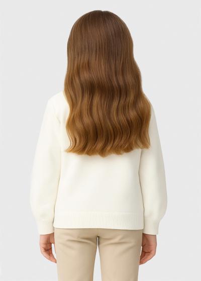 Lalisia balts kardigans ar pogām - back