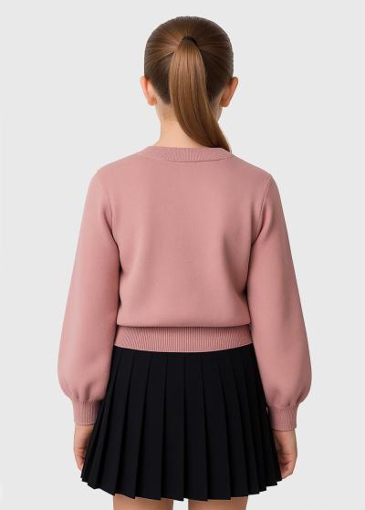 Lalisia rozā kardigans ar pogām - back